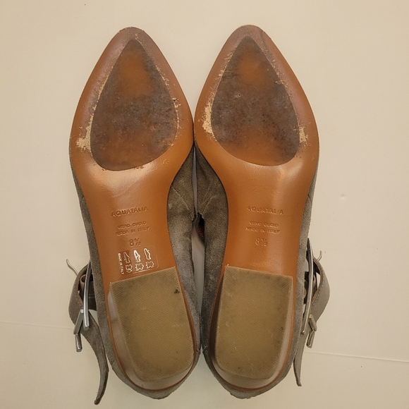 Aquatalia Gray Ankle Boots with Buckle - Picture 12 of 12